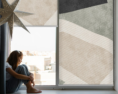 Tenda a rullo interna oscurante con motivo ad astrazione
