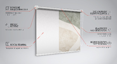 Tenda a rullo interna oscurante con motivo ad astrazione