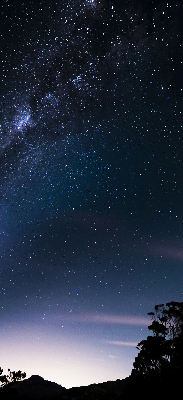 Tenda a rullo oscurante per finestra con motivo a cielo stellato