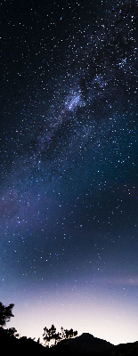 Tenda a rullo oscurante per finestra con motivo a cielo stellato