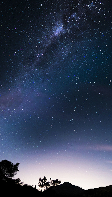 Tenda a rullo oscurante per finestra con motivo a cielo stellato