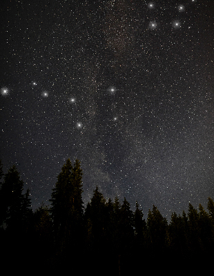 Tenda a rullo interna oscurante con fantasia stelle nel cielo