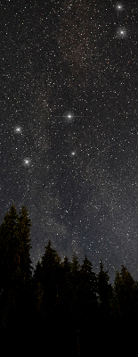 Tenda a rullo interna oscurante con fantasia stelle nel cielo
