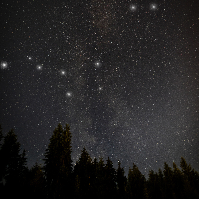 Tenda a rullo interna oscurante con fantasia stelle nel cielo