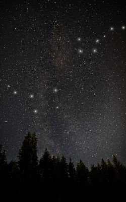 Tenda a rullo interna oscurante con fantasia stelle nel cielo