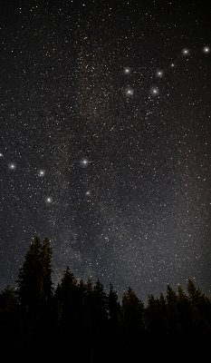 Tenda a rullo interna oscurante con fantasia stelle nel cielo