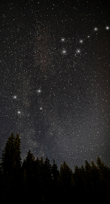 Tenda a rullo interna oscurante con fantasia stelle nel cielo