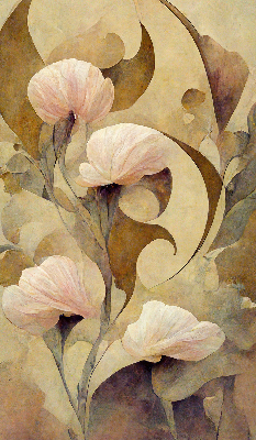 Tenda a rullo interna per finestra oscurante con fantasia a fiori rosa