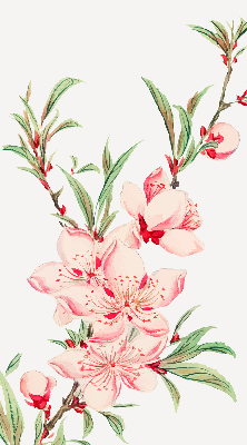 Tenda a rullo interna per finestra oscurante con fantasia a fiore rosa