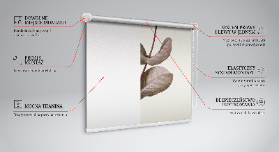 Tenda a rullo oscurante per porta finestra modello fiore che cade