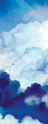 Tenda a rullo interna oscurante modello nuvole