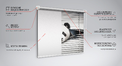 Tenda a rullo interna per finestra oscurante modello panda