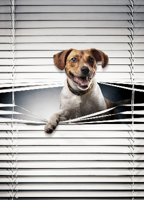 Tenda a rullo oscurante in tessuto modello Cane