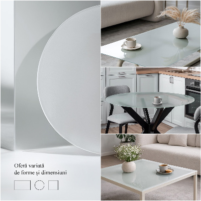 Quadrato piano del tavolo Traslucido