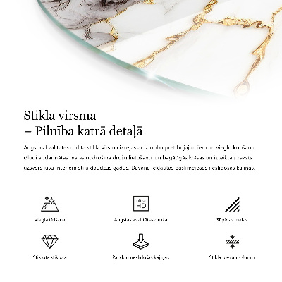 Tavolo piano vetro con stampa Legno in armonia con la resina