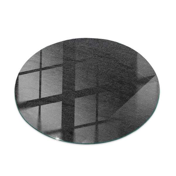 Tavolo piano vetro con stampa Motivo con texture in pietra