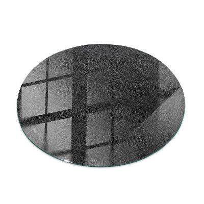 Tavolo piano vetro con stampa Motivo con texture in pietra