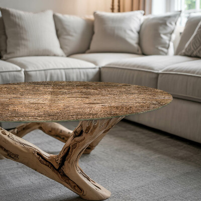 Tavolo piano vetro rotondo La struttura ecologica del legno