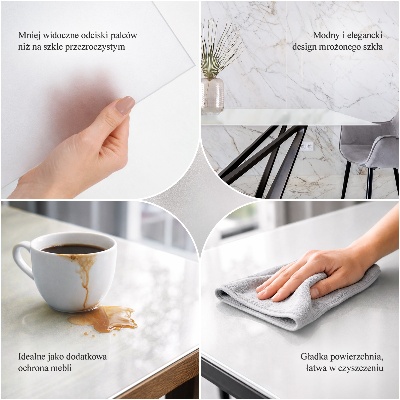 Rettangolare piano del tavolo Traslucido