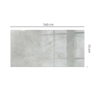 Tavolo piano vetro rettangolare con stampa Graffi sulla superficie in cemento