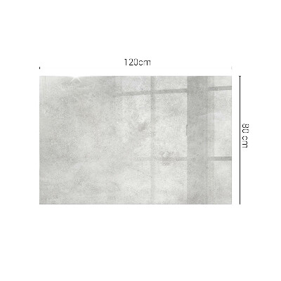 Tavolo piano vetro rettangolare con stampa Graffi sulla superficie in cemento