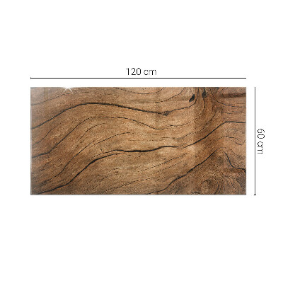 Tavolo piano vetro rettangolare Elegante motivo boschivo