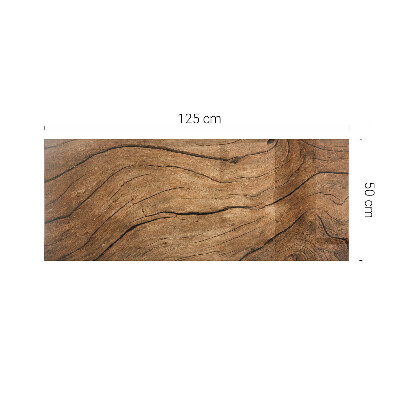 Tavolo piano vetro rettangolare Elegante motivo boschivo