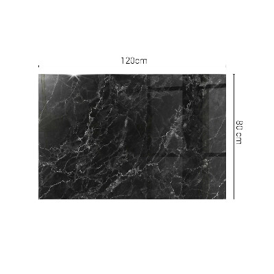 Tavolo piano vetro rettangolare con stampa Marmo con delicate venature