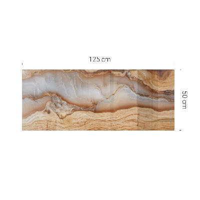 Tavolo piano vetro decorativo con stampa Legno in armonia con la resina