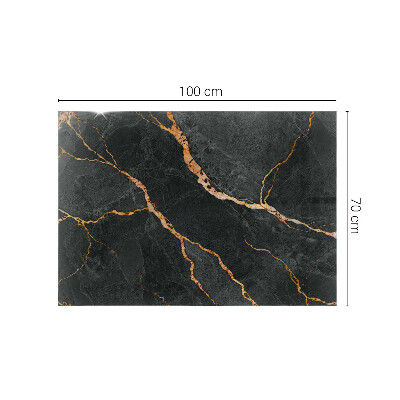 Tavolo piano vetro rettangolare Venature marmorizzate nel design