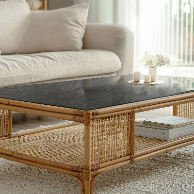 Tavolo piano vetro decorativo con stampa Motivo con texture in pietra