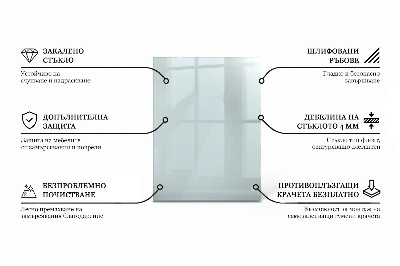 Tavolo piano vetro rettangolare Transparente