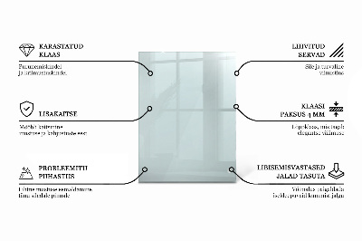 Tavolo piano vetro rettangolare Transparente