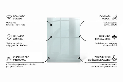 Tavolo piano vetro rettangolare Transparente