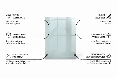Tavolo piano vetro rettangolare trasparente