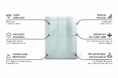 Tavolo piano vetro rettangolare Transparente