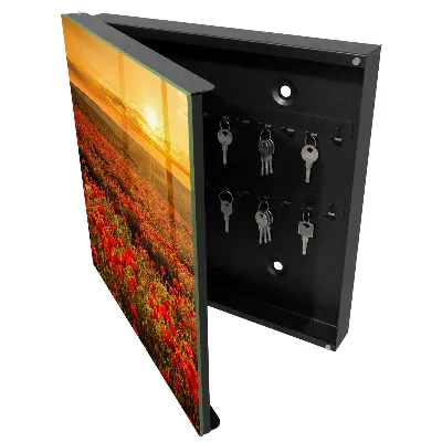 Scatola porta chiavi Campi di papaveri