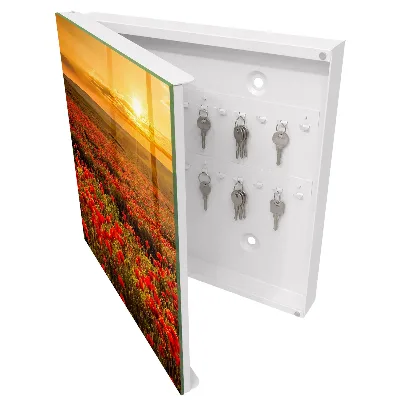 Scatola porta chiavi Campi di papaveri