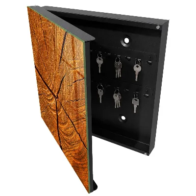 Cassetta portachiavi da parete Venature del legno