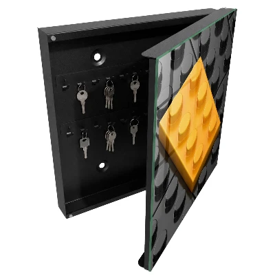 Scatola porta chiavi Blocco giallo