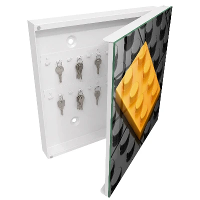 Scatola porta chiavi Blocco giallo