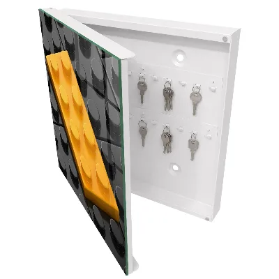 Scatola porta chiavi Blocco giallo