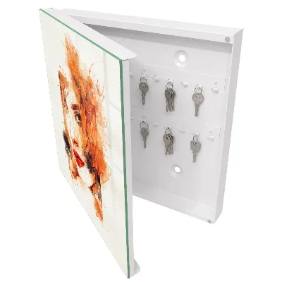 Armadietto portachiavi Acquerello femminile