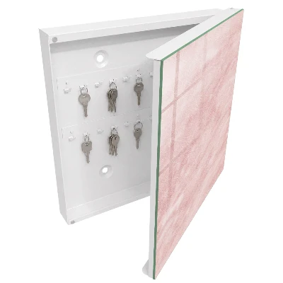 Scatola porta chiavi Trecce rosa