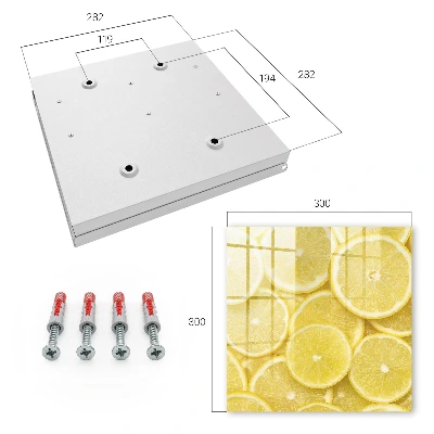 Armadietto portachiavi Fette di limone