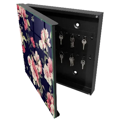 Scatola porta chiavi Fiori romantici