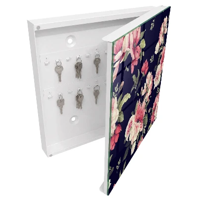 Scatola porta chiavi Fiori romantici