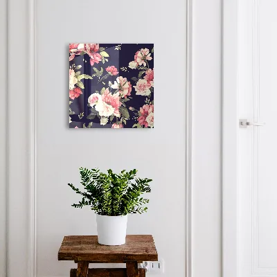 Scatola porta chiavi Fiori romantici