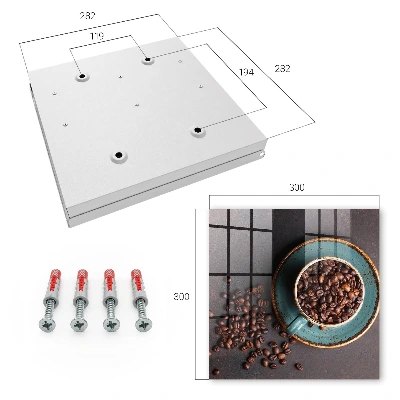 Cassetta portachiavi da parete Chicchi di caffè