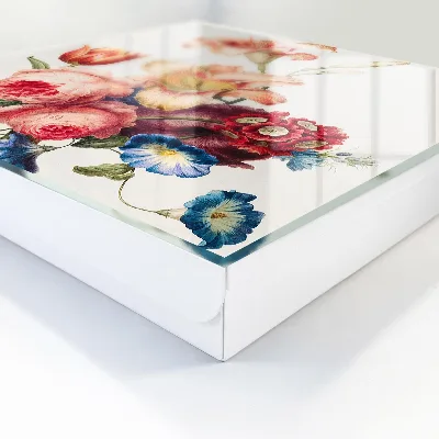 Cassetta portachiavi da parete Fiori colorati